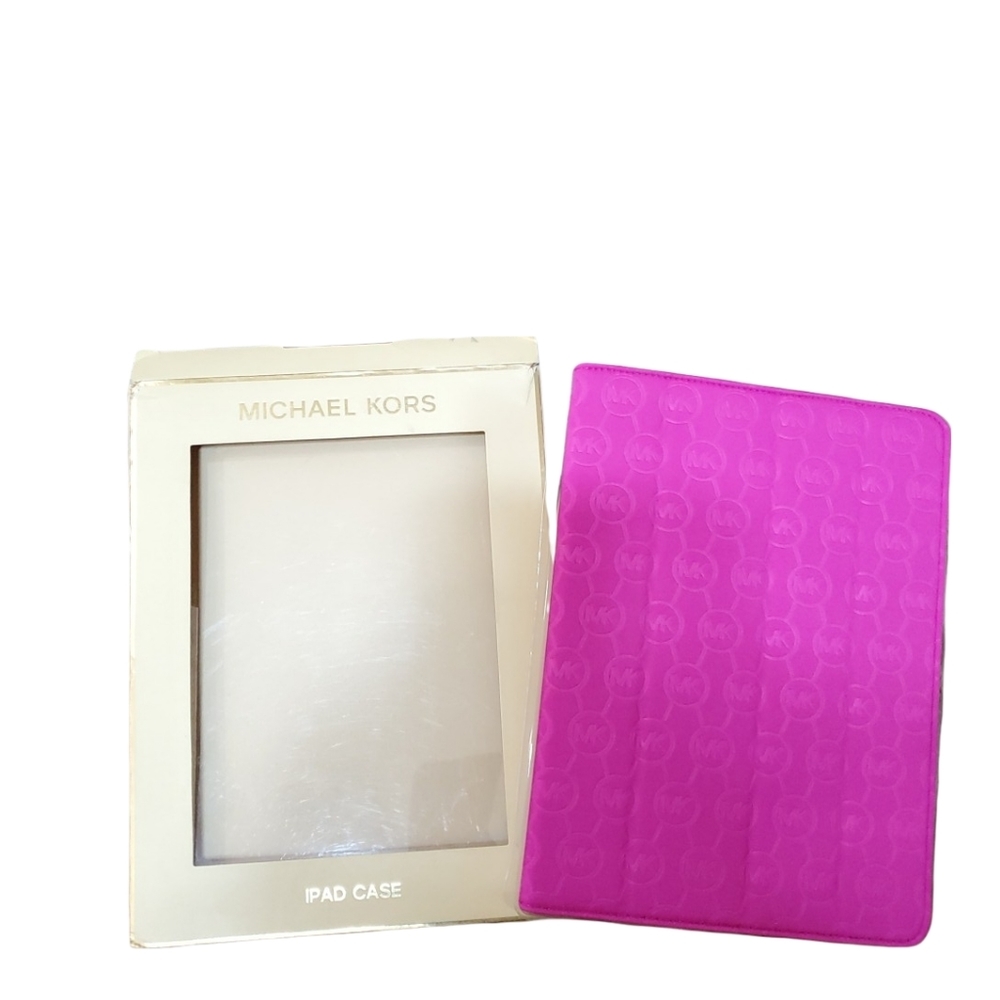 NWT! MICHAEL KORS HOT PINK IPAD CASE